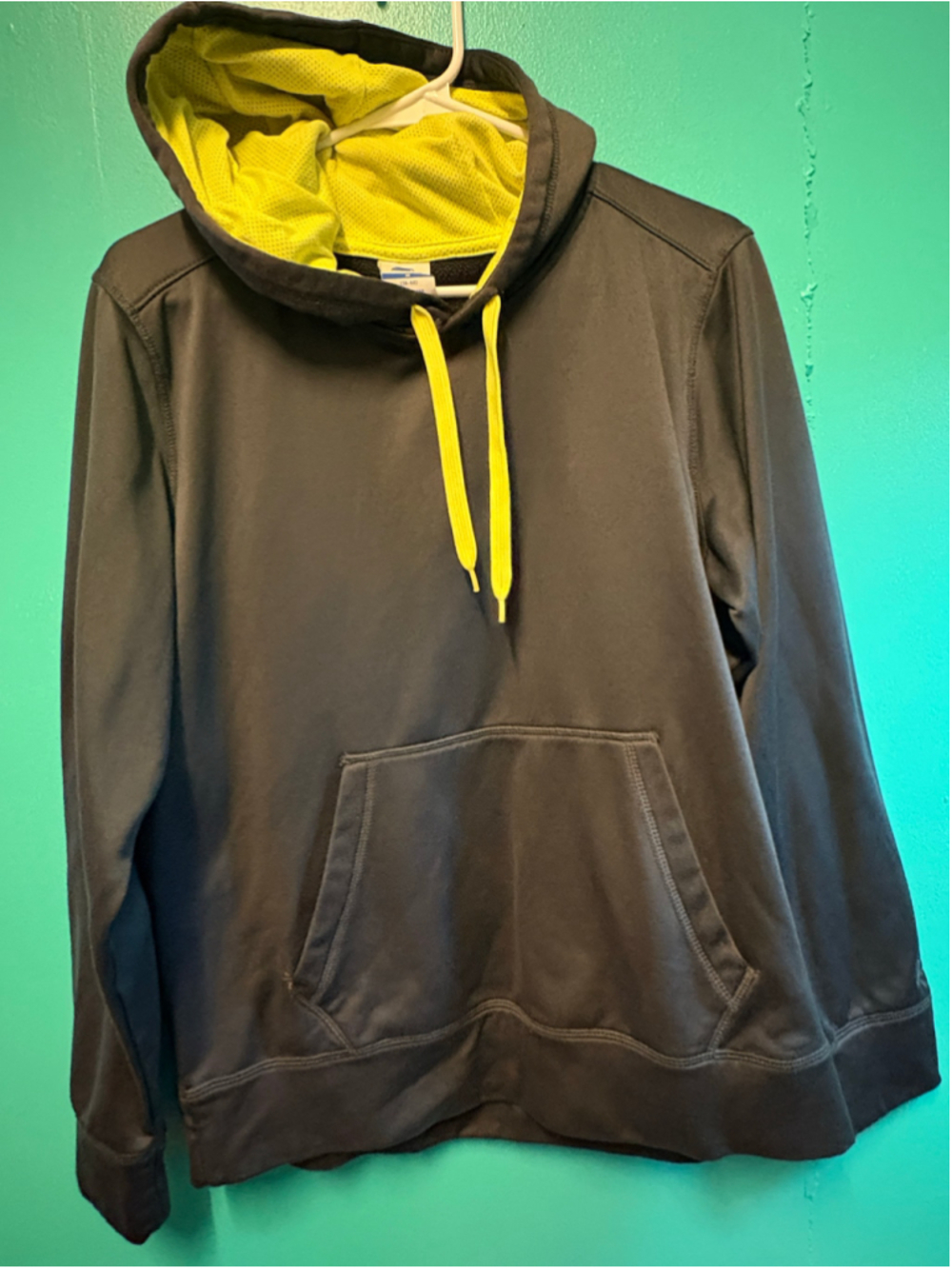 Men's Starter Hoodie Sweatshirt Size M Black and Yellow